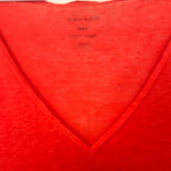 Osklen Coral Linen Oversized Top/Coverup Size L - Picture 3 of 3